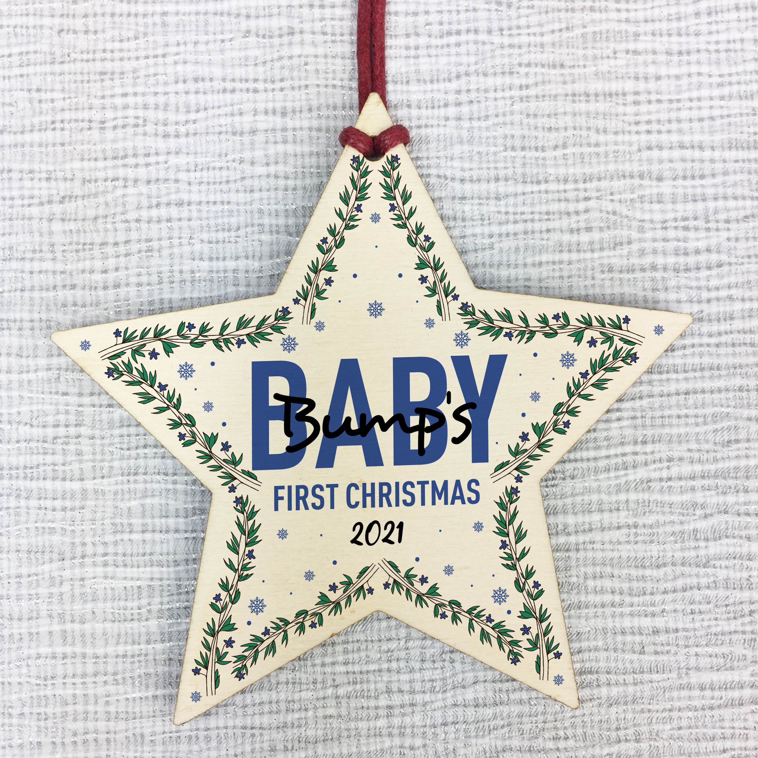 Baby Bumps First Christmas Personalised 1st Christmas Tree Decor