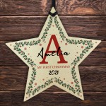 Personalised My First Christmas Bauble Tree Decoration 1st Xmas 