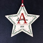 Personalised My First Christmas Bauble Tree Decoration 1st Xmas 