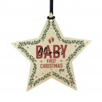 My 1st Christmas Bauble Personalised Wood Tree Decoration