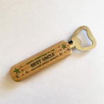 Personalised Wooden Bottle Opener Christmas Gift For Uncle