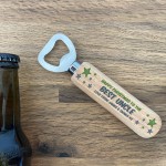 Personalised Wooden Bottle Opener Christmas Gift For Uncle