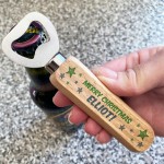 Personalised Merry Christmas Bottle Opener Dad Uncle Brother