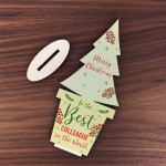 Christmas Gift For Colleague Wooden Christmas Tree Decoration