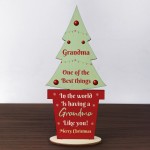 Christmas Gift For Grandma Wood Christmas Tree Thank You Gift