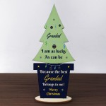 Christmas Gift For Best Grandad Wood Christmas Tree Thank You