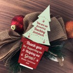 Christmas Gift For Amazing Teacher Assistant Wood Christmas Tree