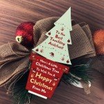 Christmas Best Teaching Assistant Gift Wood Christmas Tree