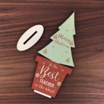 Christmas Gift From Child Wooden Christmas Tree Teacher Xmas