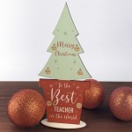 Christmas Gift From Child Wooden Christmas Tree Teacher Xmas