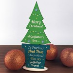 Christmas Godfather Gift Wood Christmas Tree Godparent Gift