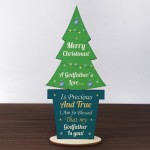 Christmas Godfather Gift Wood Christmas Tree Godparent Gift