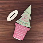 Christmas Best Friend Gift Wood Christmas Tree Decoration Friend