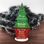 Christmas Gift For Great Nanny Standing Christmas Tree Gift