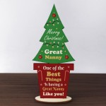 Christmas Gift For Great Nanny Standing Christmas Tree Gift