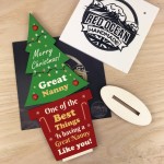 Christmas Gift For Great Nanny Standing Christmas Tree Gift