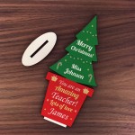 Christmas Gift For Teacher Wooden Tree Personalised Thank You