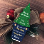 Christmas Gift For Teaching Assistant Wooden Tree Personalised