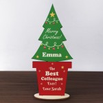 Christmas Gift For Colleague Christmas Tree Personalised