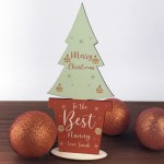 Christmas Gift For Nanny Wood Standing Christmas Tree Gift