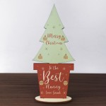 Christmas Gift For Nanny Wood Standing Christmas Tree Gift