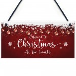 Christmas At The ANY NAME Personalised New Home Couple Gift