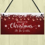 Christmas At The ANY NAME Personalised New Home Couple Gift