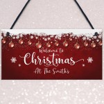 Christmas At The ANY NAME Personalised New Home Couple Gift