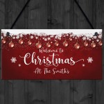 Christmas At The ANY NAME Personalised New Home Couple Gift