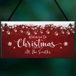 Christmas At The ANY NAME Personalised New Home Couple Gift