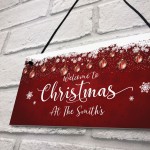 Christmas At The ANY NAME Personalised New Home Couple Gift