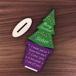 Christmas Gift For Sister Wooden Christmas Tree Novelty Gift