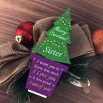 Christmas Gift For Sister Wooden Christmas Tree Novelty Gift