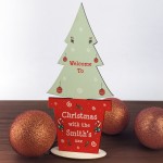 Welcome To Christmas With The Any Surname Personalised Tree