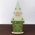 Merry Christmas Gift For Grandad Personalised Standing Tree