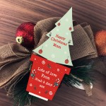 Merry Christmas Gift For Mum Personalised Wood Standing Tree