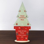 Merry Christmas Gift For Mum Personalised Wood Standing Tree