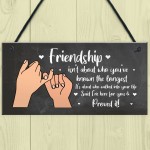 Friendship Plaque Gift For Best Friend Women Birthday Christmas