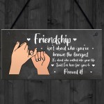 Friendship Plaque Gift For Best Friend Women Birthday Christmas