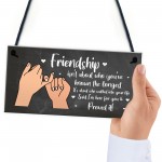 Friendship Plaque Gift For Best Friend Women Birthday Christmas