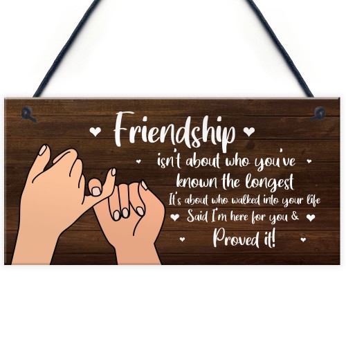 Friendship Sign Gift For Best Friend Women Birthday Christmas