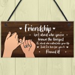 Friendship Sign Gift For Best Friend Women Birthday Christmas