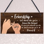 Friendship Sign Gift For Best Friend Women Birthday Christmas