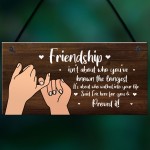 Friendship Sign Gift For Best Friend Women Birthday Christmas