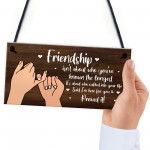 Friendship Sign Gift For Best Friend Women Birthday Christmas