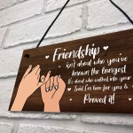 Friendship Sign Gift For Best Friend Women Birthday Christmas