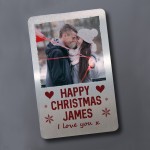 Christmas Gift For Boyfriend Husband Personalised Photo Card