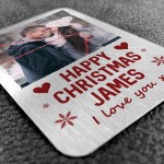 Christmas Gift For Boyfriend Husband Personalised Photo Card