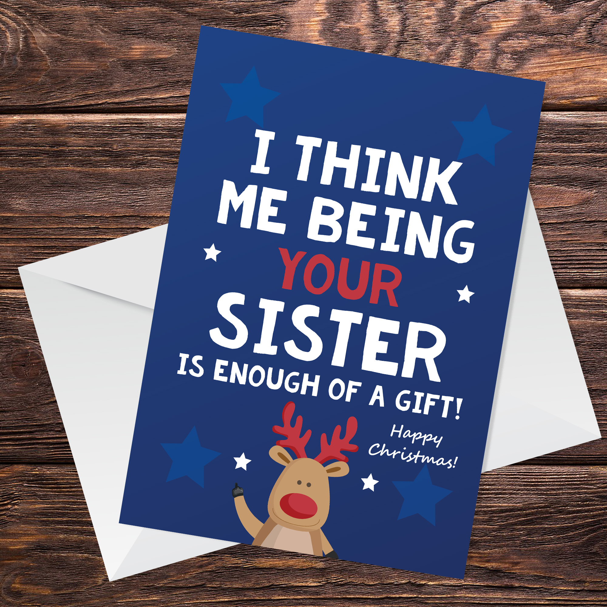 Funny Christmas Card For Brother From Sister Rude Card For Him