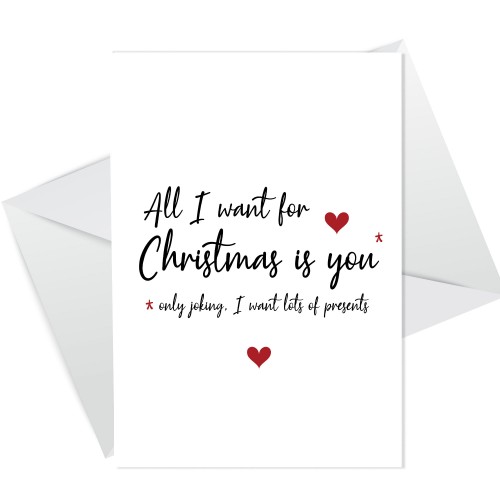 Hilarious Christmas Card For Boyfriend Husband Funny Joke Card